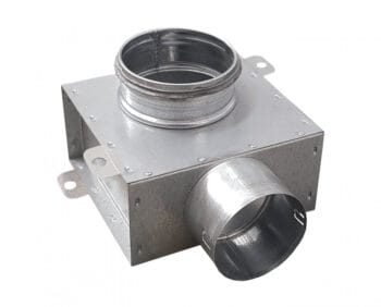 1-es szelepfogadó rövid csonkkal 100/1x75 mm-es