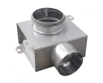 1-es szelepfogadó rövid csonkkal 100/1x75 mm-es