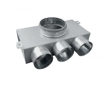 3-as rövid csonkos szelepfogadó 125/3x75 mm-es